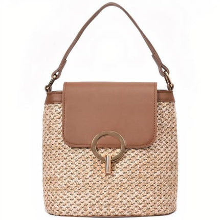 Sac En Paille Bandoulière Végan Paille