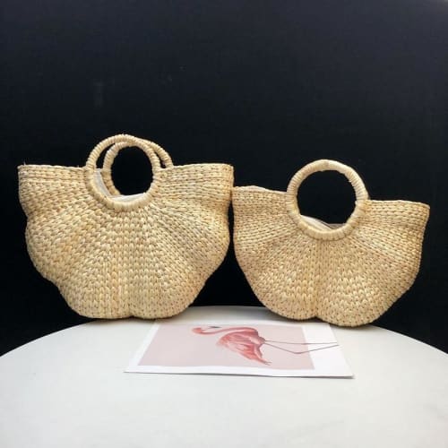 Sac En Paille Blanc Beige / S Sac
