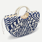 Sac En Paille Bleu / Avec Doublure Sac