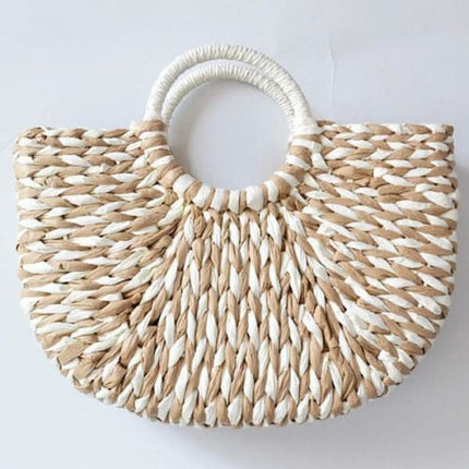 Sac En Paille Brun / Avec Doublure Sac
