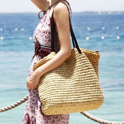 Sac En Paille Au Crochet Sac Paille