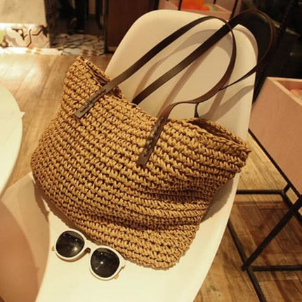 Sac En Paille Au Crochet Sac Paille