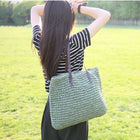 Sac En Paille Au Crochet Vert Sac Paille