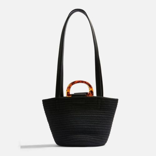 Sac En Paille De Luxe Noir Sac Paille