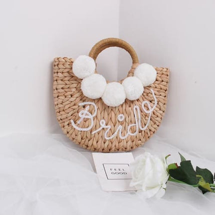 Sac En Paille<Br> Fait Main Créatrice
