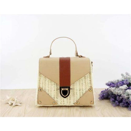 Sac En Paille De Plage Pour Femme Blanc Sac