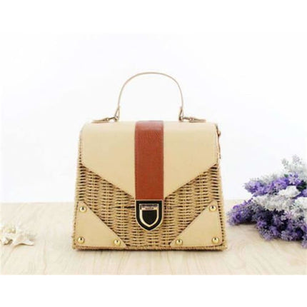 Sac En Paille De Plage Pour Femme Marron Sac