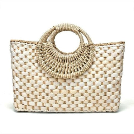 Sac En Paille Souple Beige Sac Paille