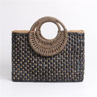 Sac En Paille Souple Noir Sac Paille