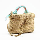 Sac Paille Tressé Bleu Sac En Paille