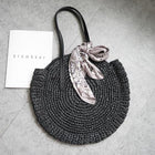 Sac De Plage En Osier Noir Sac Osier