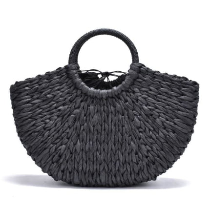 Sac De Plage Paille Fait Main Sac En Paille