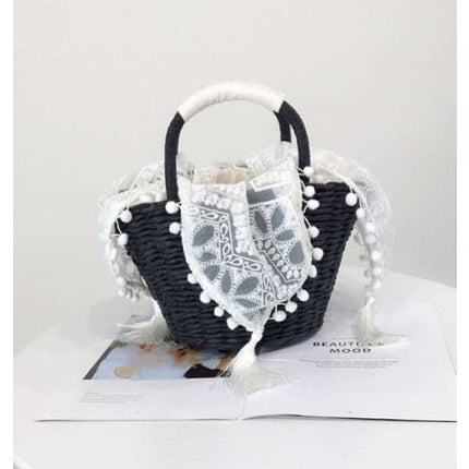 Sac Plage Paille Personnalisable Blanc Sac En Paille
