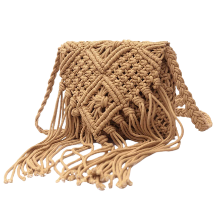 Sac Tressé Raphia Marron Sac À Main