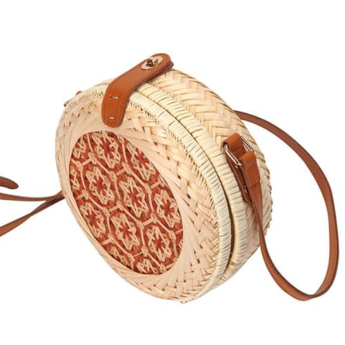 Sac Rond En Osier Artisanal Sac