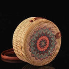 Sac Rond En Rotin Tribal Tribal Sac