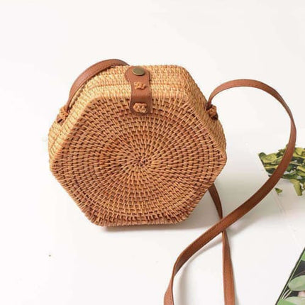 Sac En Rotin Polygone Sac
