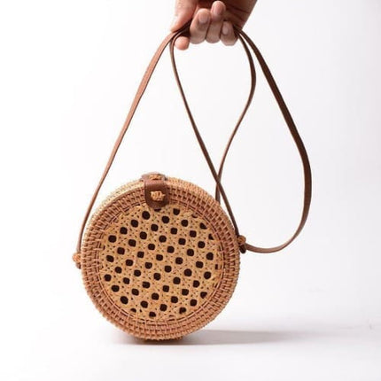 Sac En Rotin Rond Sac
