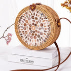Sac En Rotin Rond Cristaux Sac Rotin