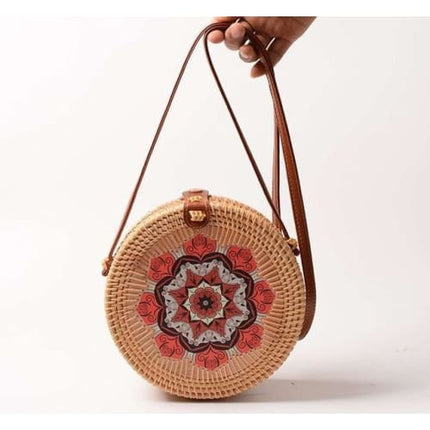 Sac En Rotin Rond Emy Sac Rotin