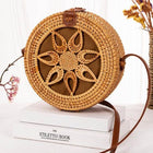 Sac En Rotin Rond Fleur Sac Rotin