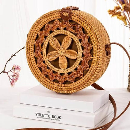 Sac En Rotin Rond Jasmin Sac Rotin