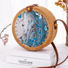 Sac En Rotin Rond Licrone Sac Rotin