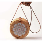 Sac En Rotin Rond Lotus Sac Rotin
