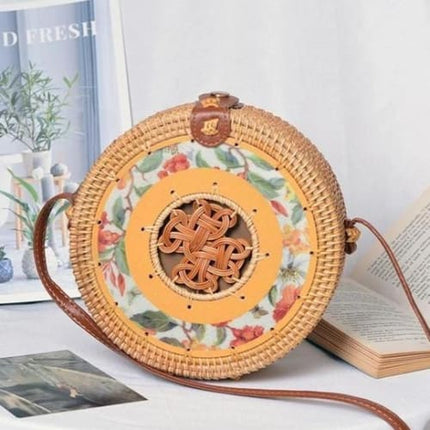 Sac En Rotin Rond Tibé Sac Rotin