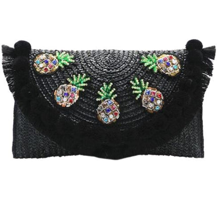 Sac À Main En Osier Noir