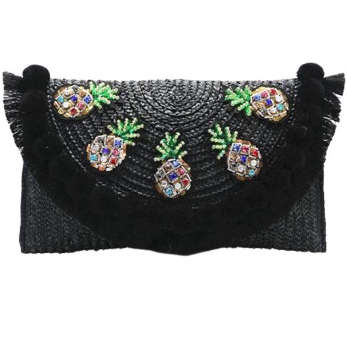 Sac À Main En Osier Noir