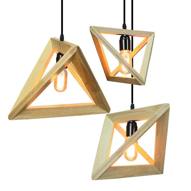 Suspension Bambou Angles Luminaire