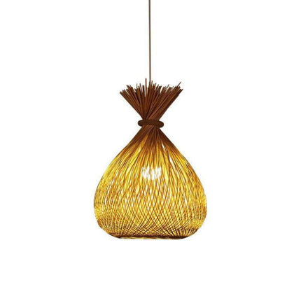 Suspension Bambou Beignet Luminaire