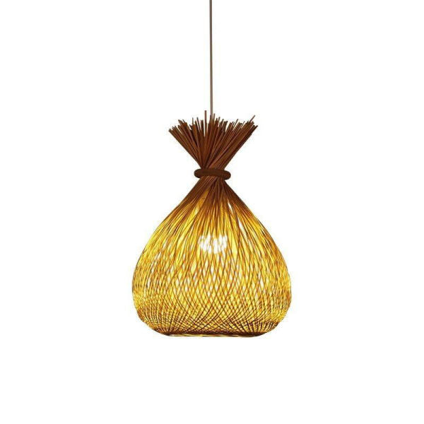 Suspension Bambou Beignet Luminaire