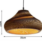 Suspension Bambou Chapeau Luminaire