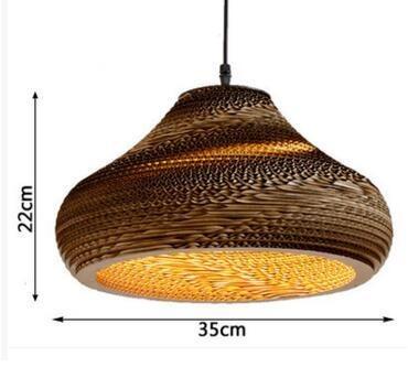 Suspension Bambou Chapeau Luminaire