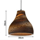 Suspension Bambou Cône Luminaire