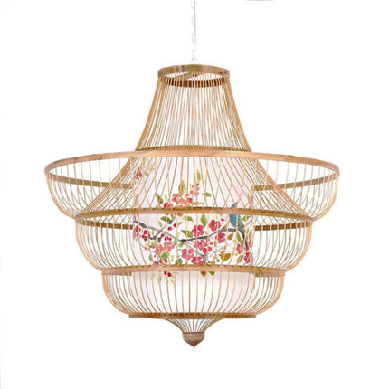 Suspension Bambou Hotel 50X48Cm Luminaire