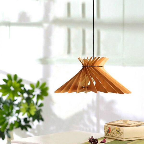 Suspension Bambou Lames Luminaire