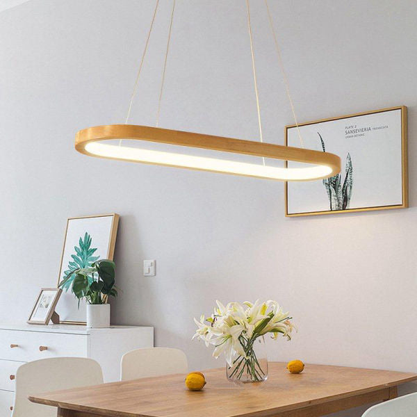 Suspension Bambou Led 70Cm Luminaire