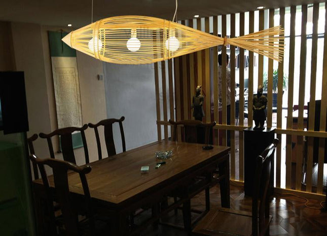 Suspension Bambou Mer 130Cm Luminaire