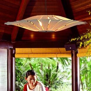 Suspension Bambou Papier Japonais 40Cm Luminaire