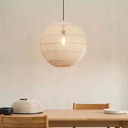 Suspension En Rotin Boule Suspensions