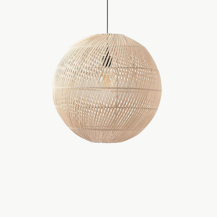 Suspension En Rotin Boule Suspensions