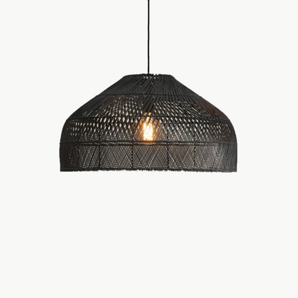 Suspension En Rotin Noir Suspensions