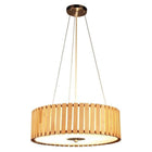 Suspension Bambou Roue 37Cm Luminaire