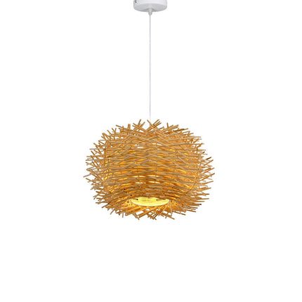 Suspension En Rotin Originale Beige Suspensions