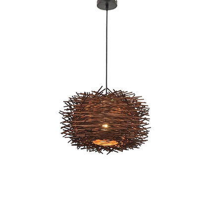 Suspension En Rotin Originale Marron Suspensions