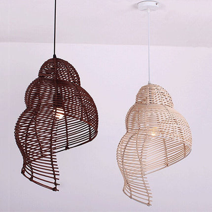 Suspension En Rotin Coquillage Suspensions