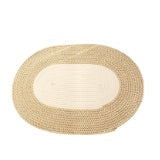 Tapis Osier Ovale Beige